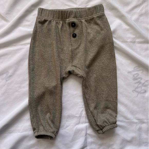 Easy Peasy Cozy Green Striped Hoodie and Pants Set Size 6-9 Months - Picture 12 of 16